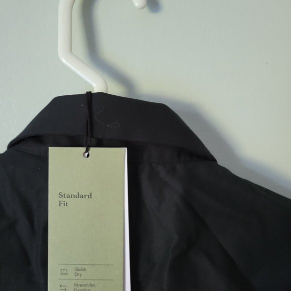 Goodfellow Black Dress Shirt Button Up Men's Small Long Sleeve Collard NWT - Picture 6 of 6